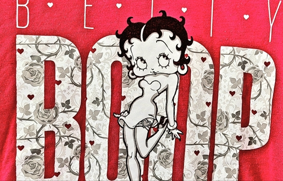 Betty Boop Universal Studios Red Women's T-shirt Graphic Tee - Picture 3 of 6